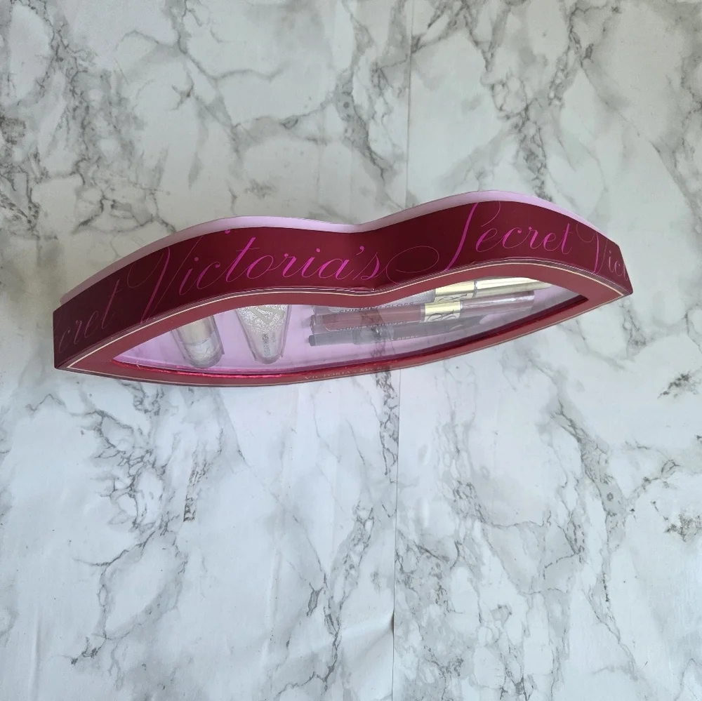 Victoria's Secret Lip Gloss Collection Gift Set Red, Gold & Berry